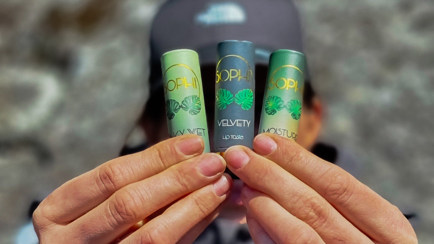 3-pakke Lip Taste med smak!